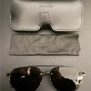 Saint Laurent Dark Aviator Sunglasses